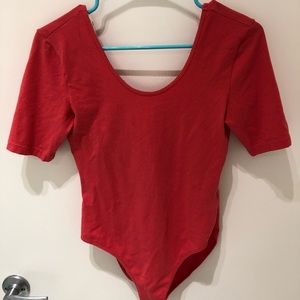 Blood Orange T-shirt Leotard. Size L.